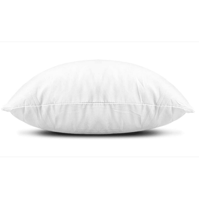 Throw Pillow Insert White Set of 4 for Decorative Cushion Stuffers Premium  Sham Square Form Bed Indoor Couch Sofa Home Office - 18x18 Inches 
