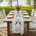 thumbnail image 4 of Table Runners 72 Inches Long Dress Scarves, Easter Bunny Farmhouse Kitchen Table Runner, Coffee Tablerunners, Cute Rabbit Eggs Flowers Farmhouse Wood 14x72 Inch, 4 of 9