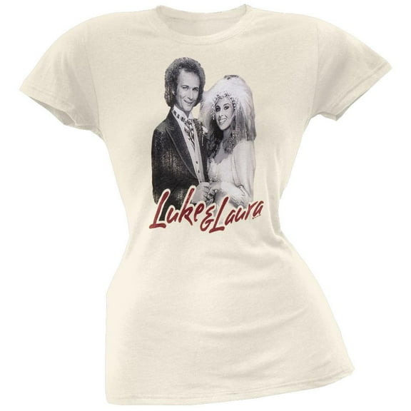 General Hospital - Luke And Laura Juniors T-Shirt - Small