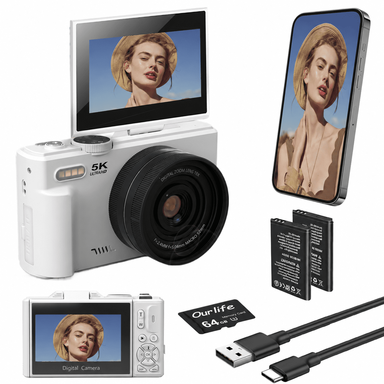 Nikon Coolpix L840 Compact Camera, 16 Megapixel, Black, 3 in
