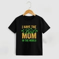 thumbnail image 2 of THDHVS Boys Summer T-shirts,Toddler Casual Tops,Short Sleeve Crew Neck Boys T-Shirt with Chest Print Soft Cotton Shirts Black 5-6 Years, 2 of 3