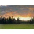 thumbnail image 2 of Bierstadt, Albert 24x19 White Modern Wood Framed Museum Art Print Titled - California Sunset, 2 of 4