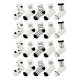 thumbnail image 3 of ZQUUVOU 20 Pairs Cotton Socks for Boys Girls Grip Mid Socks Printed Cute Comfortable Breathable Socks Kids Socks White, 3 of 4