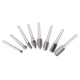 thumbnail image 1 of Herramientas de pulido rotativas de corte, 8 piezas de pulido de acero de tungsteno, cabezales de pulido de acero de tungsteno, juegos de rebabas de carburo, eficiencia maximizada, 1 of 14