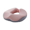 thumbnail image 3 of Cojín de asiento ergonómico Yinane de espuma viscoelástica gris claro rosa, 3 of 8