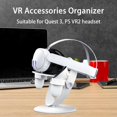 thumbnail image 3 of MesaSe VR Display Rack Precise Hole Positioning Stable Support Keep Neat Storage Stand for Meta Quest 3/for PS VR2 Headset, 3 of 10
