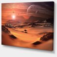 thumbnail image 2 of Alien Planet 3D Rendered Computer Art - Landscape Canvas Art Print, 2 of 4