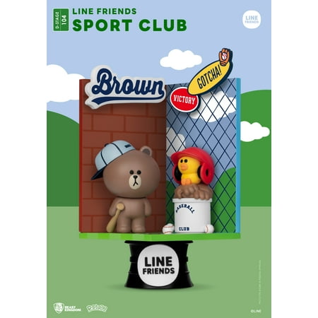 UPC: 4711203441656 | Line Friends Sports Club DS-104 D-Stage 6-Inch Statue – Brown / Sally