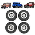 thumbnail image 1 of RC Car Tires Rubber Sturdy Remote Control Pickup Truck Wheel Tires Replacement for MN82,Stylish and Slick Design Enhances Appearance,Specifically Designed for MN82 and LC79 RC Cars, 1 of 7