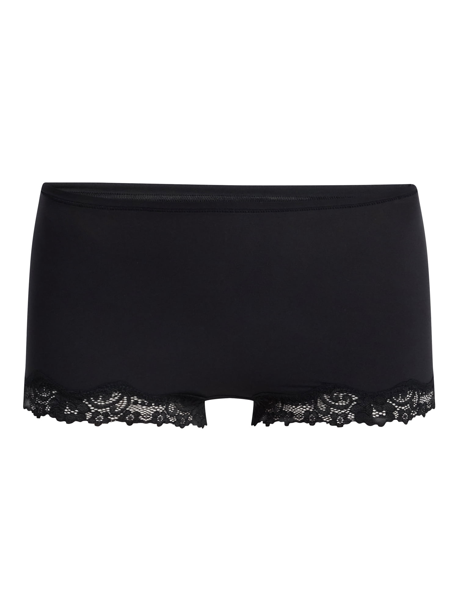 No Boundaries Fit Stretch Lace Boyshort Panties, 3-Pack, Women's XS-XXXL