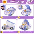 thumbnail image 5 of Qoosea Baby Pool Float with Canopy, Car-Shaped Swimming Float Inflatable Kids Pool Floats for Baby 6-48 Months, 5 of 10