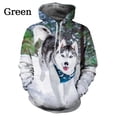 thumbnail image 3 of Nuevas sudaderas con capucha con estampado 3D de perro husky para hombre, sudaderas con gráficos de animales, sudaderas de moda de manga larga, ropa para mujeres y niños, 3 of 4