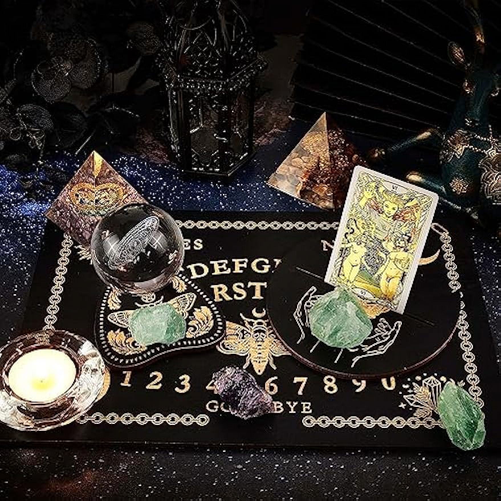 AHANDMAKER Spirit Board - Porte-cartes de tarot - Pendulaire - Outils de  divination - Cadeau personnalisé - Décoration d'autel - 30,5 x 20,3 cm -  Tête de taureau et fleurs : : Jeux et Jouets