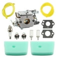 thumbnail image 2 of munirater 588171156 C1Q-EL24 Carburetor Replacement for Husqvarna 123L 223L 322C 322L 322R 323C 323L 323LD 325L 326L 326LX 326LS Trimmer Weed Eater Parts 503283401 with Air Filter Tune Up Kit, 2 of 5