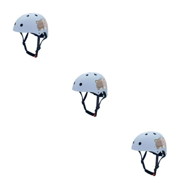 Casco Ligero Advancent de Seguridad Resistente a los Impactos para Ciclismo Patinaje y Patinaje sobre Ruedas Osos Azules Claros