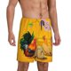 thumbnail image 2 of Balery The Chicken Family Pantalones cortos de pijama de punto de algodón para hombre con cinturilla y bolsillos-Medium, 2 of 6