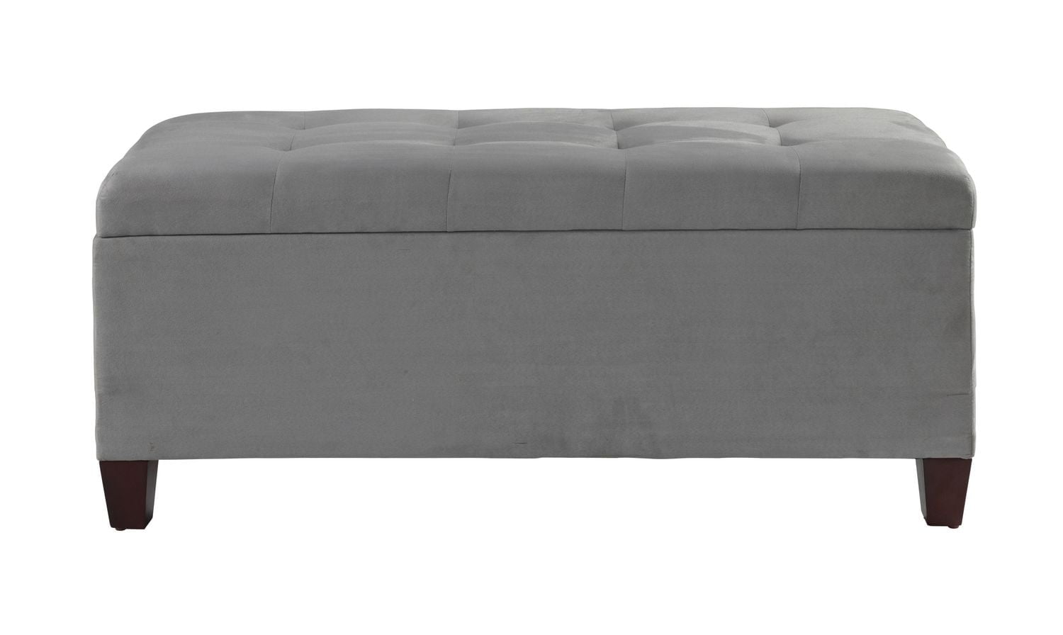 Pouf de rangement pour chaussures Charlotte gris