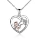 thumbnail image 1 of Collar de niña y caballo para niñas Joyas de caballos de plata esterlina Regalos de caballos para mujeres 18quot; Bdliv Feliz Sencillez, 1 of 5