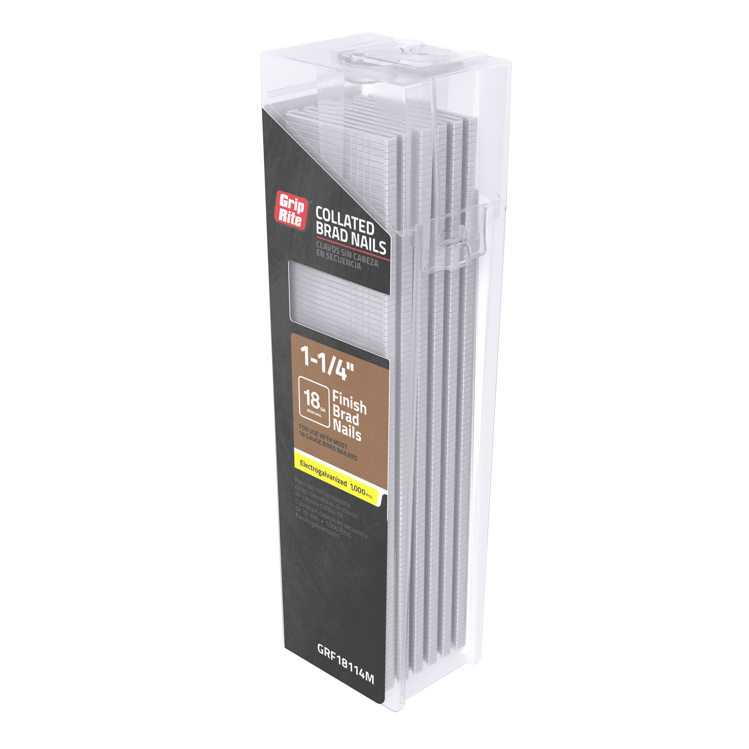Grip-Rite Finish Brad 18GA 1-1/4" Galv 1M