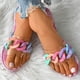 thumbnail image 1 of Sandalias Mujer Zapatillas planas Transparente Cómodo Playa Zapatos romanos Flip Flop Wmkox8yii  hj789, 1 of 9