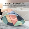 thumbnail image 4 of Yayeee Pillowcase Standard Size Set of 2 Satin Wrinkle Resistant Pillow Case, Pink Cubes, 4 of 7
