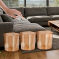 thumbnail image 5 of Cute Mini Desktop Can Transparent Set For Home Dorm And Stylish Paper Waste Organizer 3PCS, 5 of 5