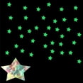 thumbnail image 4 of Pegatina de pared,Resplandor En La Oscuridad 3D Estrellas Pegatinas de Pared 100 Unids Luminoso Fluo Tomshoo Azul, 4 of 7