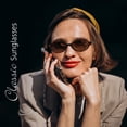 thumbnail image 2 of Gafas de Sol WOWSUN Retro Ovaladas con Protección UV400 para Mujer, 2 of 6