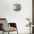 thumbnail image 3 of Battery Operated Analog Wall Clocks Non-Ticking Silent Modern Clock Decorative for Home,Office-Baseball With Red Stitchs(16inch), 3 of 4