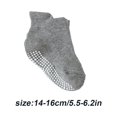 thumbnail image 2 of 6 Pieces Kids Stockings Socks with Nice Elasticity Comfortable Wearing Simple Style Good Craftsmanship Hose Keep Crawing light gray 14-16, 2 of 6