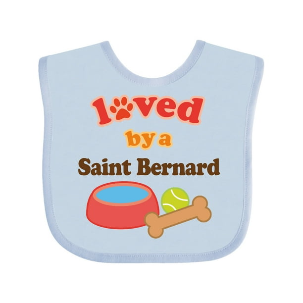 Saint Bernard Dog Lover Baby Bib
