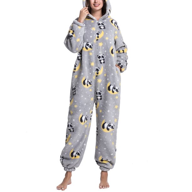 Monos De Pijama De Una Pieza Pijamas De Una Pieza Pijamas De Una Pieza Para Adultos Ropa De Dormir De Una Pieza Ropa De Dormir De Una Pieza Con Capucha Jammies Con Capucha Patrones ANGGREK Otros
