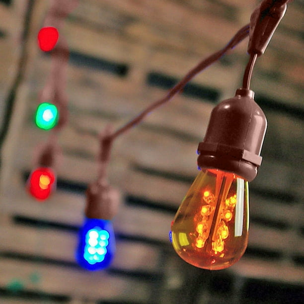 Commercial String Lights Commercial Edison Drop String Lights 52ft