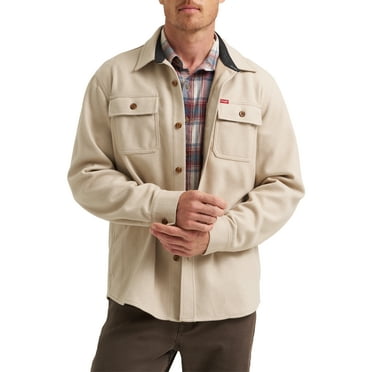 Wrangler® Men's Fleece Shirt Jacket, S-3XL