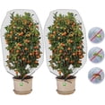 thumbnail image 1 of Red para árboles frutales (1 x 1,5 m / tamaño de malla 0,8 mm), red protectora contra insectos, paquete de 2 redes protectoras para plantas con cordón, red para jardín, 1 of 5