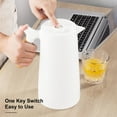thumbnail image 3 of Thermo jug,Coffee Pot Pot Coffee Carafe Walled With Removable Tea Cup Walled Liner Removable Tea Infuser Liner Coffee Pot Thermal Coffee Carafe Carafes With Removable And Rookin White Jinmie, 3 of 7