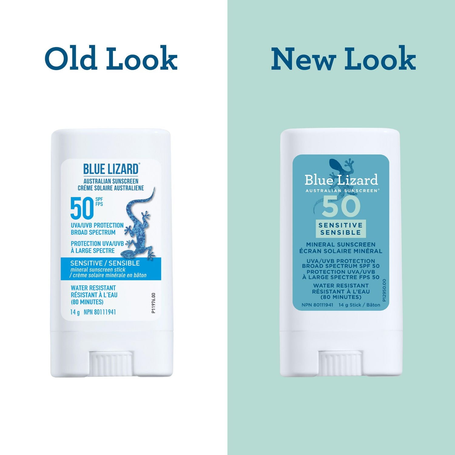 Blue Lizard Mineral Sensitive Sunscreen Stick, SPF 50, 14 g