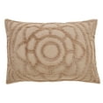 thumbnail image 3 of Better Trends Chenille Comforter Set Queen Size 3 Piece 100% Cotton Soft & Cozy All Season Bedding Cleo Collection - Taupe, 3 of 9