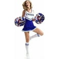 thumbnail image 3 of Hooshing 2/6/12PCS Cheerleading Pom Poms with Baton Handle for Team Spirit Sports Dance Cheering Kids Adults, 3 of 10