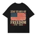 thumbnail image 4 of 4th of July Shirt Sleeve Tops for Women, 250th Anniversary USA T-shirt, Working & Daily Independence Day Printed Pullover, 4 of 5