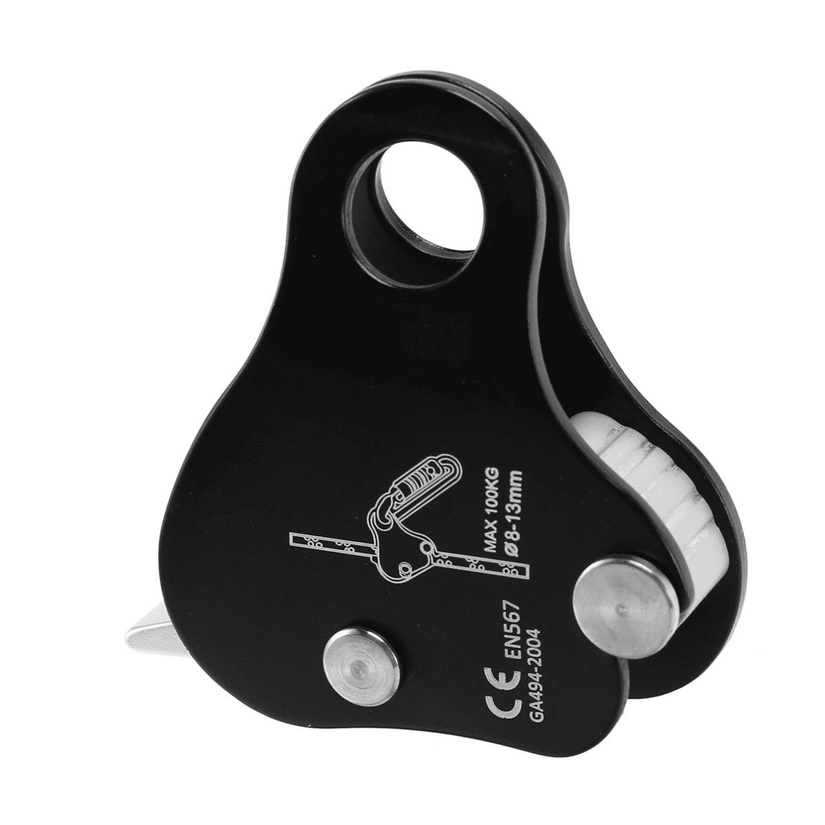 2X Rope Ascender,Rock Climbing Tree Arborist Rope Grab Self-Locking Rope Grip for Outdoor Climbing and Rescue 8-13MM
