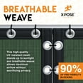 thumbnail image 4 of Xpose Safety Heavy Duty Privacy Screen Fence - 8’ x 50’ Green - 90% Visibility and UV Blocking - Easy Installation, Breathable Mesh for Yard, Garden, Greenhouse, Plant Nursery, Pet Kennel, Dog Run, 4 of 5