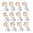 thumbnail image 2 of 12 figuras de bebé gateando para baby shower, decoración de mesa, regalo de recuerdo Azul, 2 of 9