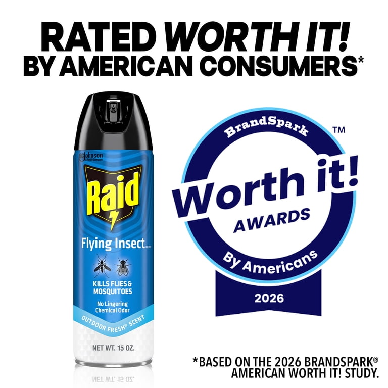Raid Flying Insect Killer Bug Spray, 15 oz., 2-Pack photo 8