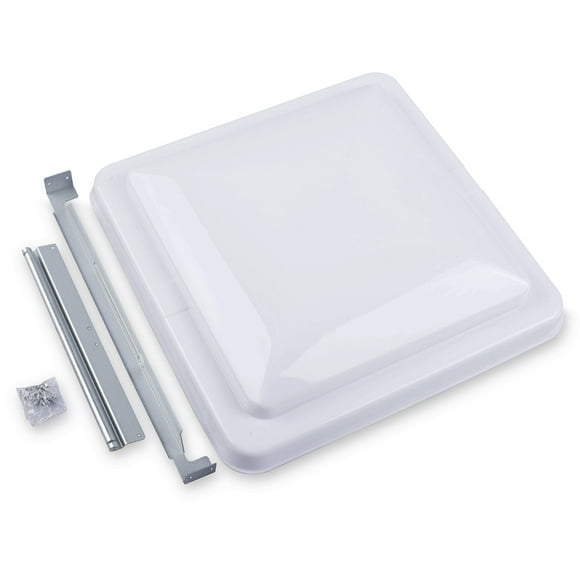 Camp'N 14"" Universal RV Trailer Camper Motorhome Roof Vent Cover - Vent Lid Replacement (White 1 Pack)