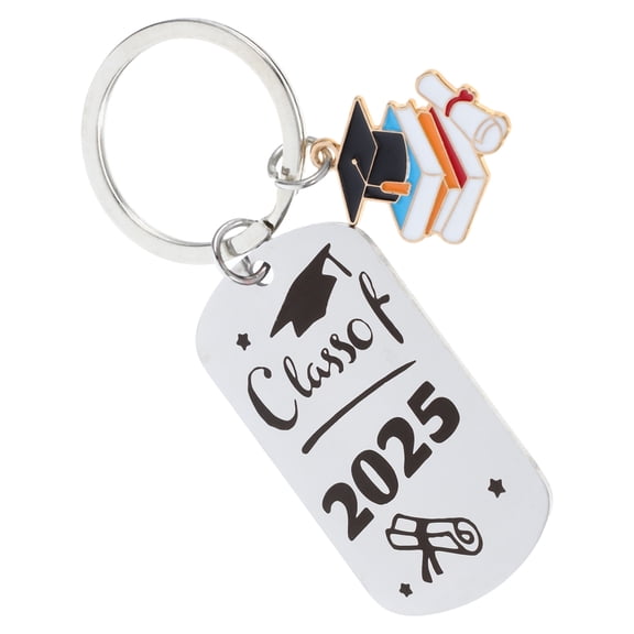 COSMOBETTY Keychain Titanium Steel 1Set 3.5X1.1X0.06In