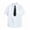 White, variant on Guluxicc Button Up Shirts for Kids Boys Short Sleeve Solid Color School Uniform Tops with Tie Casual Summer Collared Shirts