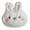 White, variant on Rabbits Head Plush Pin Cartoon Clothes Badge Stylish Backpack Pendant Decoration Backpack Charm Fashion Accessory