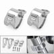 thumbnail image 1 of Motorcycle 35-51mm Metal Front Fork Mount Clamp Turn Signal Light Black Silver Mount Bracket Holder For Cafe Racer Sport Bikes, 1 of 4