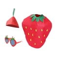 thumbnail image 3 of Conjunto de disfraz de fresa para niños, niñas y niños, para fiestas, festivales y espectáculos., 3 of 8